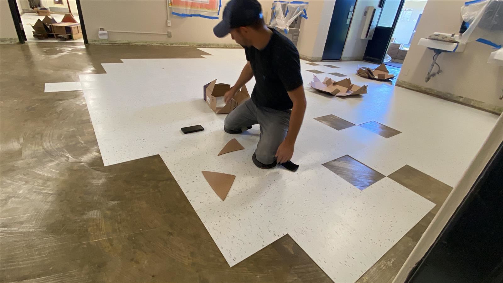 Maintenance/constructioin work being done at Robles Elementary